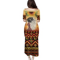 Dear Black Girl Family Matching Puletasi and Hawaiian Shirt African Black Women Pride