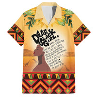Dear Black Girl Family Matching Summer Maxi Dress and Hawaiian Shirt African Black Women Pride