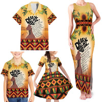 Dear Black Girl Family Matching Tank Maxi Dress and Hawaiian Shirt African Black Women Pride