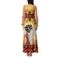 Dear Black Girl Family Matching Tank Maxi Dress and Hawaiian Shirt African Black Women Pride