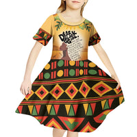 Dear Black Girl Kid Short Sleeve Dress African Black Women Pride