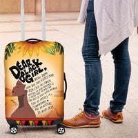 Dear Black Girl Luggage Cover African Black Women Pride