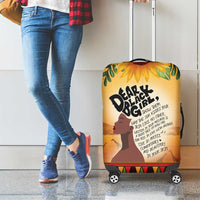 Dear Black Girl Luggage Cover African Black Women Pride