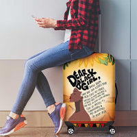 Dear Black Girl Luggage Cover African Black Women Pride