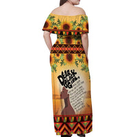 Dear Black Girl Off Shoulder Maxi Dress African Black Women Pride