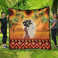 Dear Black Girl Quilt African Black Women Pride