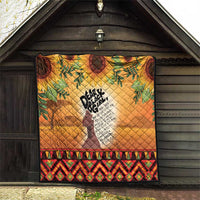 Dear Black Girl Quilt African Black Women Pride