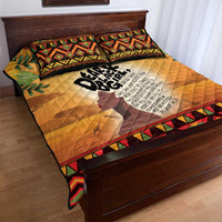 Dear Black Girl Quilt Bed Set African Black Women Pride