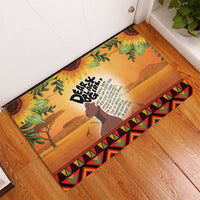 Dear Black Girl Rubber Doormat African Black Women Pride