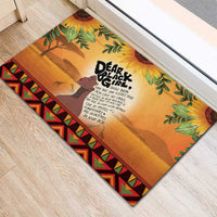 Dear Black Girl Rubber Doormat African Black Women Pride