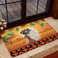 Dear Black Girl Rubber Doormat African Black Women Pride