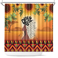 Dear Black Girl Shower Curtain African Black Women Pride