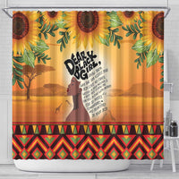 Dear Black Girl Shower Curtain African Black Women Pride