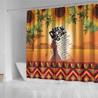 Dear Black Girl Shower Curtain African Black Women Pride