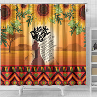 Dear Black Girl Shower Curtain African Black Women Pride