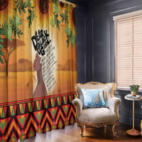 Dear Black Girl Window Curtain African Black Women Pride