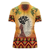 Dear Black Girl Women Polo Shirt African Black Women Pride