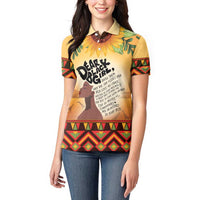Dear Black Girl Women Polo Shirt African Black Women Pride