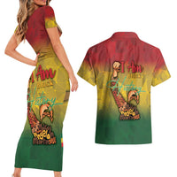 Black History Month Couples Matching Short Sleeve Bodycon Dress and Hawaiian Shirt Africa I Am Black