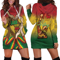Black History Month Hoodie Dress Africa I Am Black