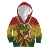 Black History Month Kid Hoodie Africa I Am Black