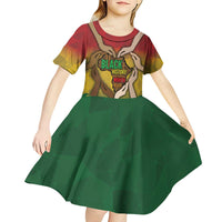Black History Month Kid Short Sleeve Dress Africa I Am Black