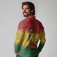 Black History Month Long Sleeve Polo Shirt Africa I Am Black