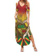 Black History Month Summer Maxi Dress Africa I Am Black