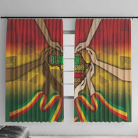 Black History Month Window Curtain Africa I Am Black