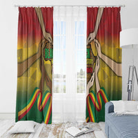 Black History Month Window Curtain Africa I Am Black