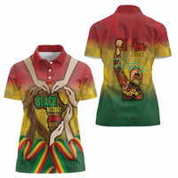 Black History Month Women Polo Shirt Africa I Am Black