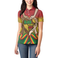 Black History Month Women Polo Shirt Africa I Am Black