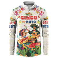 Mexico Cinco De Mayo Button Sweatshirt Dancing Mexican