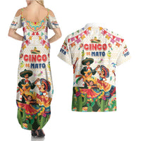 Mexico Cinco De Mayo Couples Matching Summer Maxi Dress and Hawaiian Shirt Dancing Mexican
