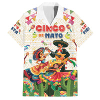 Mexico Cinco De Mayo Family Matching Off The Shoulder Long Sleeve Dress and Hawaiian Shirt Dancing Mexican