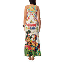 Mexico Cinco De Mayo Family Matching Tank Maxi Dress and Hawaiian Shirt Dancing Mexican