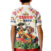 Mexico Cinco De Mayo Kid Polo Shirt Dancing Mexican