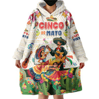 Mexico Cinco De Mayo Wearable Blanket Hoodie Dancing Mexican