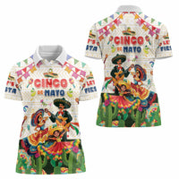 Mexico Cinco De Mayo Women Polo Shirt Dancing Mexican
