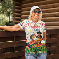 Mexico Cinco De Mayo Women Polo Shirt Dancing Mexican