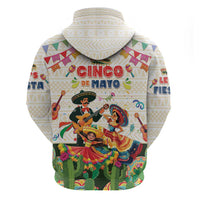 Mexico Cinco De Mayo Zip Hoodie Dancing Mexican