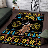 Cowboy Merry Christmas Area Rug DT04 - Wonder Print Shop