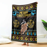 Cowboy Merry Christmas Blanket