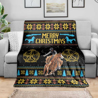 Cowboy Merry Christmas Blanket