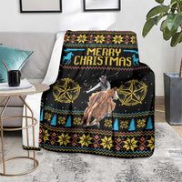 Cowboy Merry Christmas Blanket