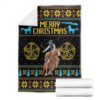 Cowboy Merry Christmas Blanket