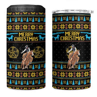 Cowboy Merry Christmas 4 in 1 Can Cooler Tumbler DT04 - Wonder Print Shop