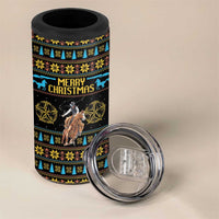 Cowboy Merry Christmas 4 in 1 Can Cooler Tumbler DT04 - Wonder Print Shop