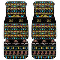 Cowboy Merry Christmas Car Mats DT04 - Wonder Print Shop