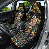 Cowboy Merry Christmas Car Seat Cover DT04 - Wonder Print Shop